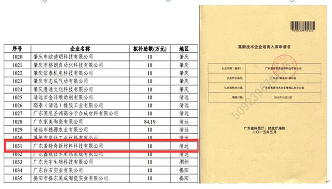 熱烈慶賀蓋特奇成為廣東省高新技術(shù)企業(yè)培育入庫(kù)企業(yè)